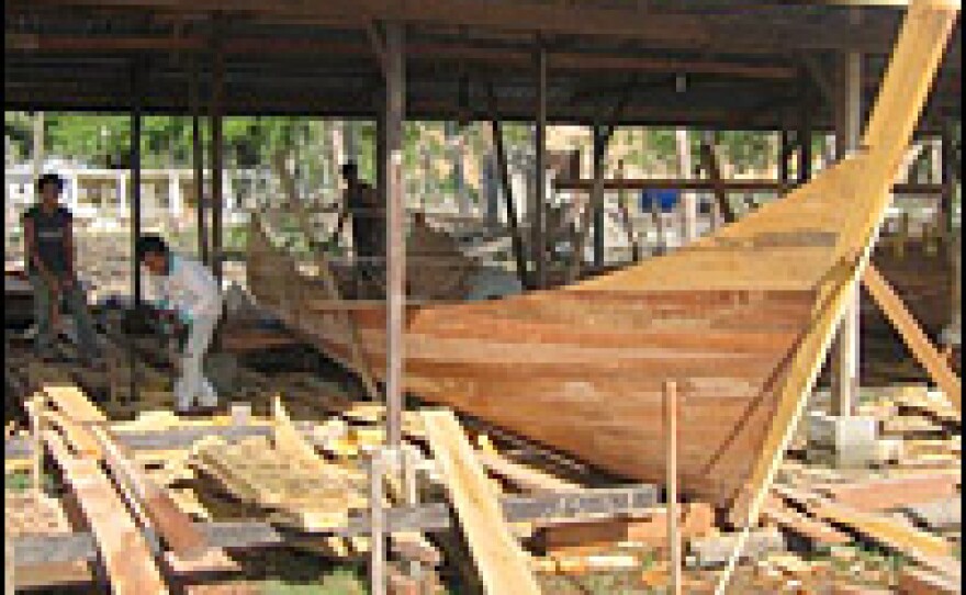 A workshop funded by an Islamic charity in South Africa turns out boats to help local men return to their fishing jobs.