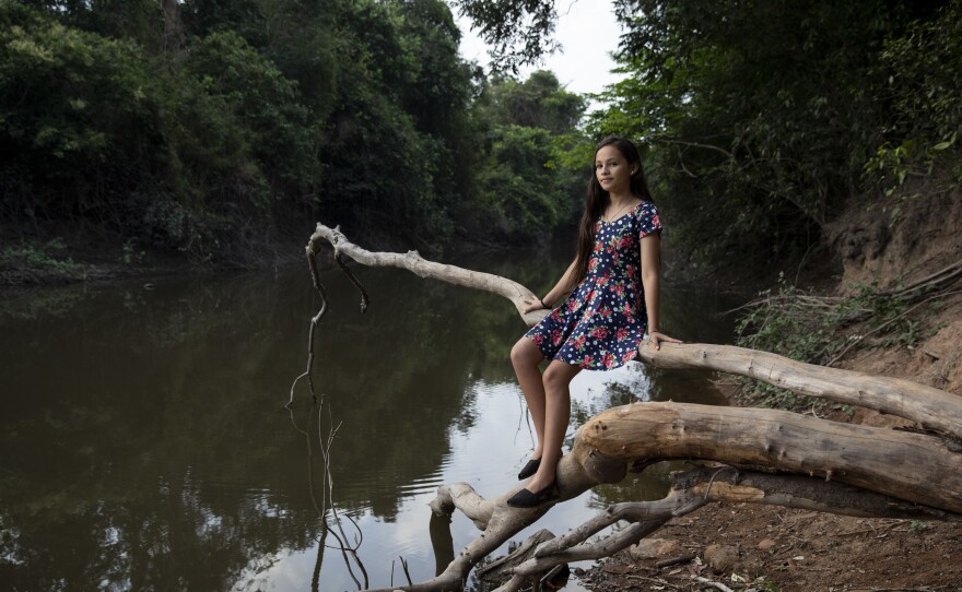 Sara Naranjo, 14 years old. Sara is one of the dancers at the Alma Llanera academy.