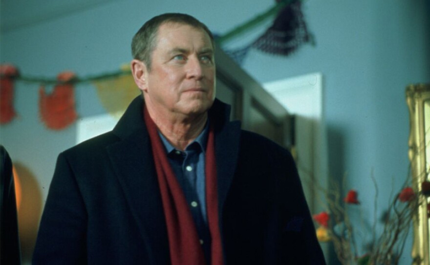 A scene from MIDSOMER MURDERS: Season 7, episode 7 "Ghost Of Christmas Past," featuring Detective Chief Inspector Tom Barnaby