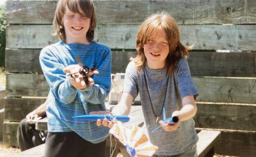 Matthew (left) and Daniel (right) as children in an undated photo. 