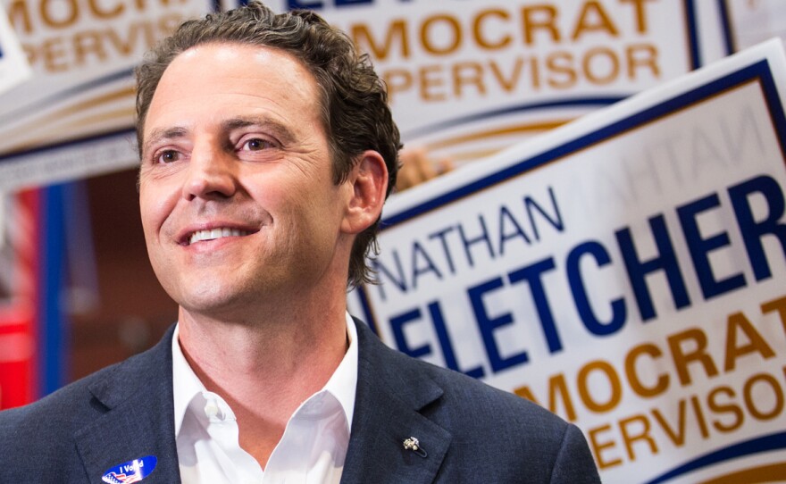 Former state Assemblyman Nathan Fletcher is shown here after the primary election on June 5, 2018.