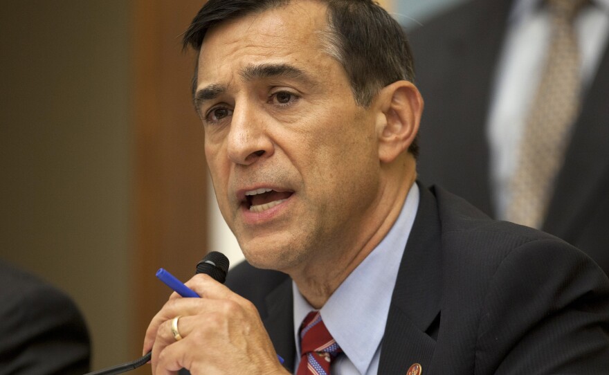 California Rep. Darrell Issa, chairman of the House Oversight Committee, questions Attorney General Eric Holder on May 21, 2013.