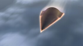 This US Defense Advanced Research Projects Agency(DARPA) artists rendering shows the Falcon Hypersonic Technology Vehicle 2 (HTV-2).