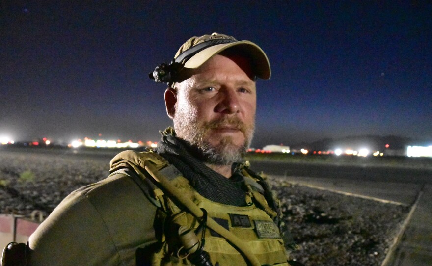 NPR photographer David Gilkey at Kandahar Airfield, Afghanistan, on May 29, 2016.