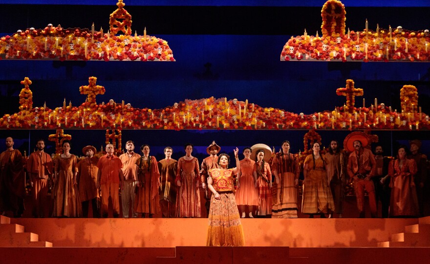 Mezzo-soprano Guadalupe Paz as Frida Kahlo in "El último sueño de Frida y Diego" ("The Last Dream of Frida and Diego").