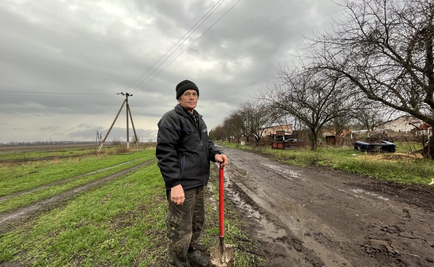 Anatolii Kulibaba, 70, discusses challenges getting his farm in Bilka, near the Russian border, working again after Russians occupied it.