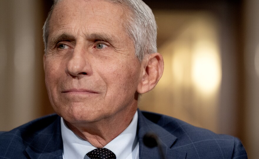 Anthony Fauci, director of the National Institute of Allergy and Infectious Diseases, before the start of a Senate Health, Education, Labor, and Pensions Committee confirmation hearing in Washington, D.C., U.S., last month.