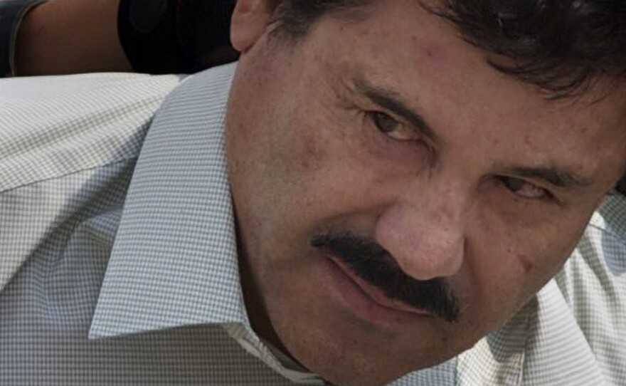 Jury selection began Monday in the federal trial of Joaquín "El Chapo" Guzmán, shown here in 2014.