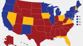 Activists with 'National Popular Vote' say the Electoral College means presidential candidates only see the swing states whey look at this map, and they want votes in all states to matter just as much. 