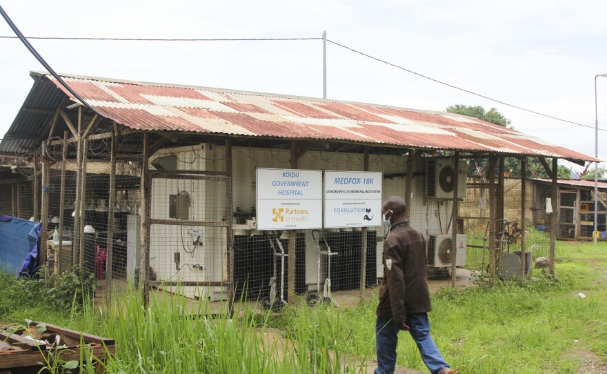 The oxygen plant at the Koidu Government Hospital in the Kono District of Sierra Leone. It's one of only two functioning medical oxygen plants in the country.