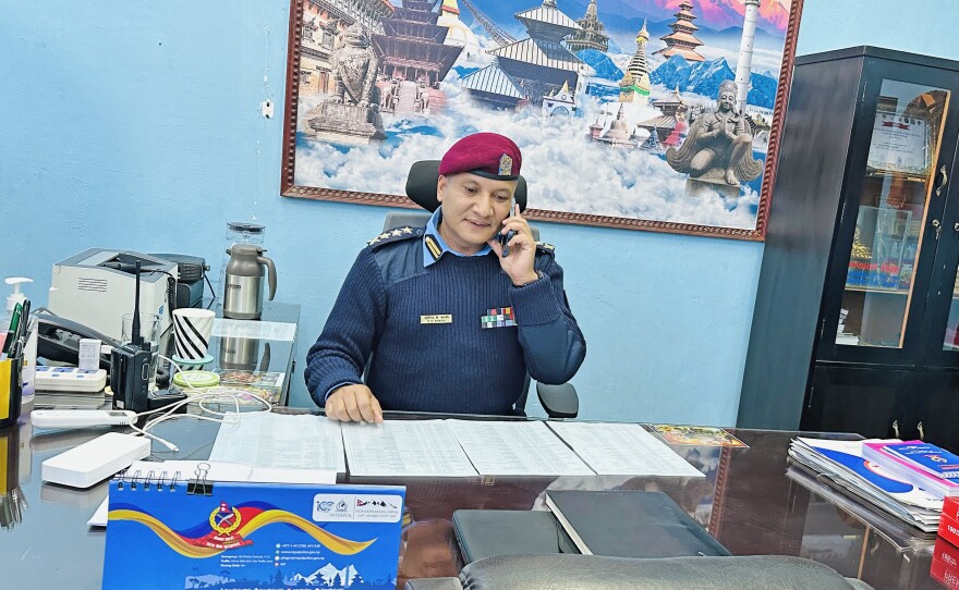 Senior Superintendent of Police Bhupendra Khatri pictured at his office.