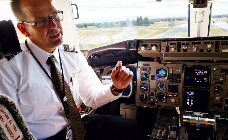 UPS pilot Capt. Gregg Kastman says "a lot of the messaging we used to have to receive via voice" over the radio includes route clearance, route changes and frequency changes.