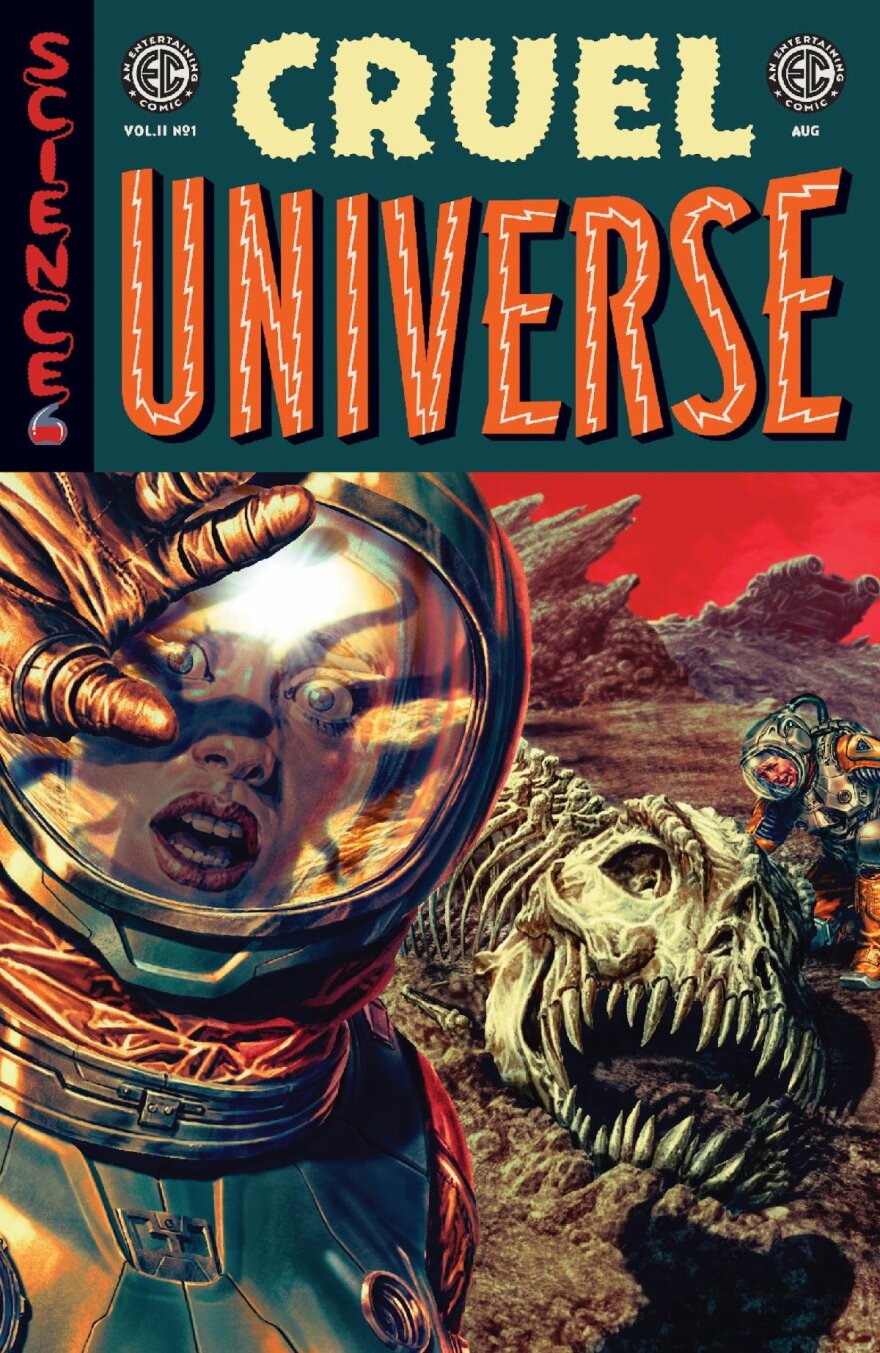 Cover art from EC Comics' "Summer of Fear: Cruel Universe" from Oni Press.