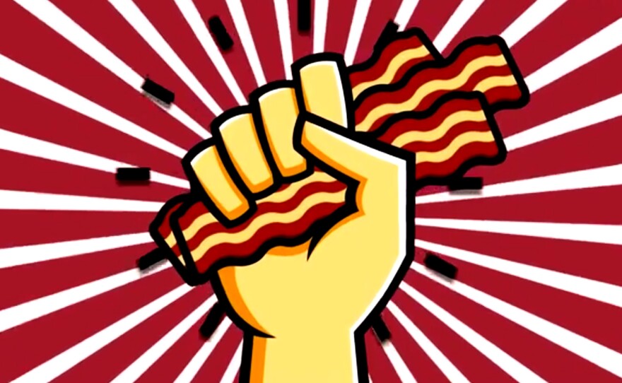 A screenshot of the Why Does Bacon Smell So Good video.