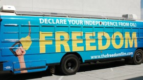 The Freedom Bus, powered by sustainable energy, is touring the country to increase awareness about alternative fuels.