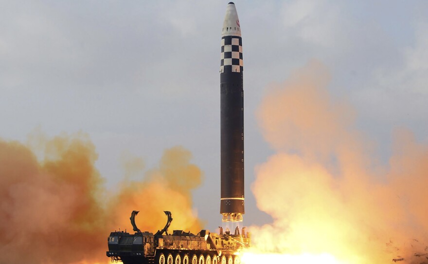 North Korea's previous missiles have been liquid fueled. Liquid-fueled missiles are easier to spot and take longer to fire.