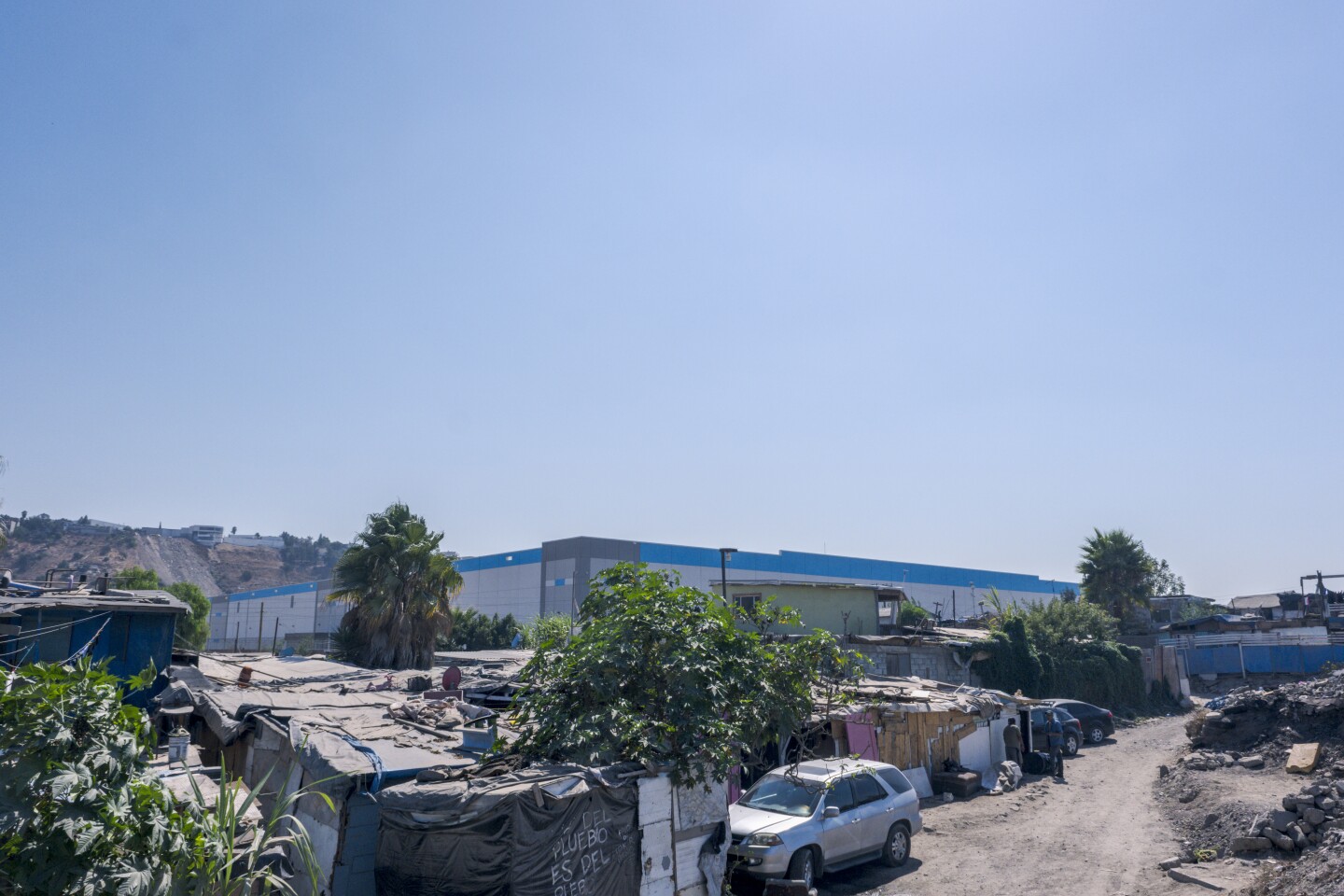 The Amazon fulfillment center in Tijuana's Nueva Esperanza neighborhood is shown in this undated image.