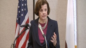 Senator Dianne Feinstein speaks during an appearance in downtown San Diego on March 23, 2011.