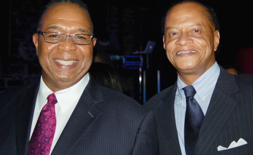 Foster Smith (left) and his best friend, Mark Ballard (right), met when they were 12 years old. After losing his job, and his ability to make rent, Smith moved into a room in Ballard's College Park, Ga., home.