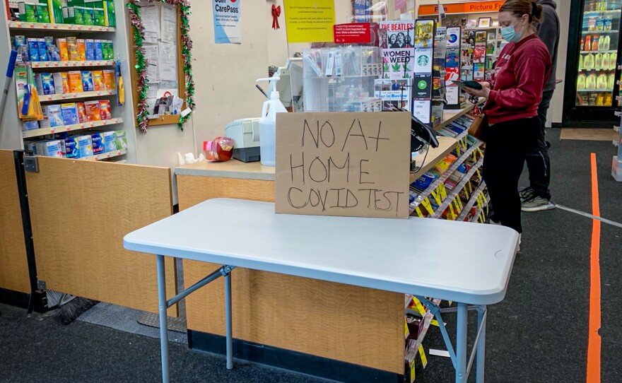 Finding COVID rapid-testing kit in the Washington DC area became more challenging as people ramp up efforts to test during the combined omicron surge and holiday season.