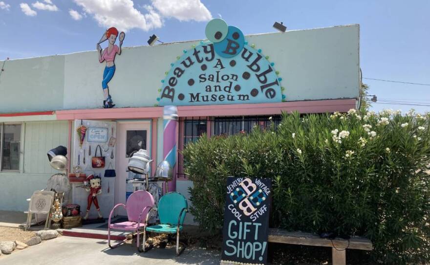 The Beauty Bubble Salon and Museum on Highway 62 in Joshua Tree in an undated photo.