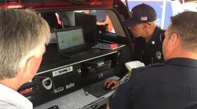 San Diego firefighters check out new technology, Aug. 10, 2017.