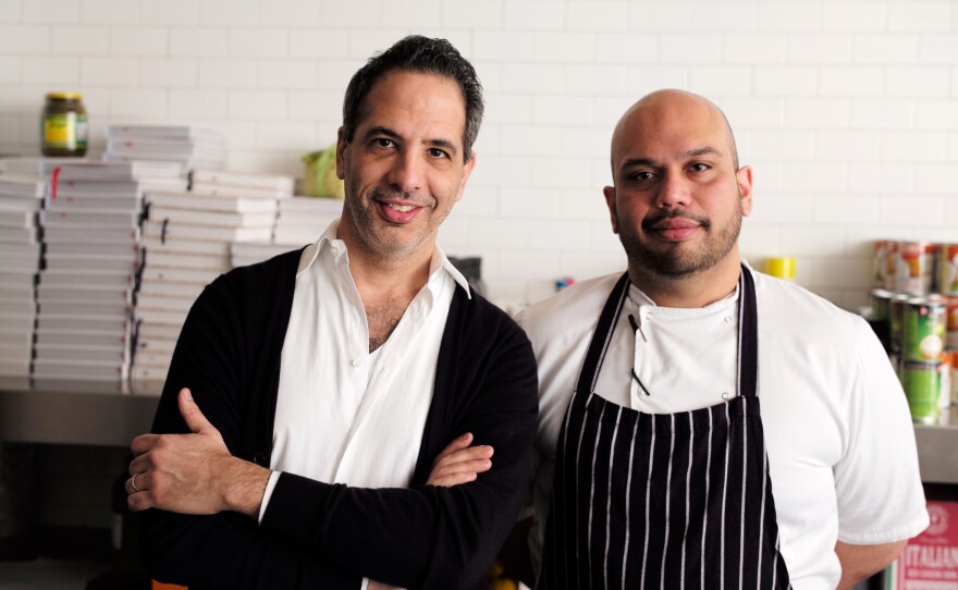 Yotam Ottolenghi and Ramael Scully, who co-authored the NOPI cookbook, out this week.