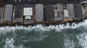 Oceanfront homes sit along the coastline near North Beach in San Clemente, Calif., Friday, Sept. 18, 2026.