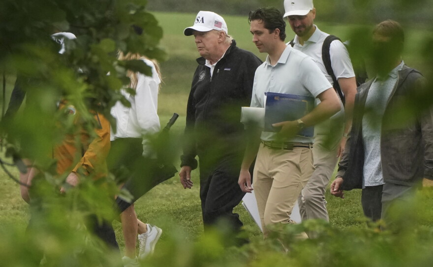 President Trump and officials toured the East Potomac golf course in June, fueling locals' concerns that construction would soon begin. Trump said this week that work would close the park starting in mid-November, though a plan has not been finalized.