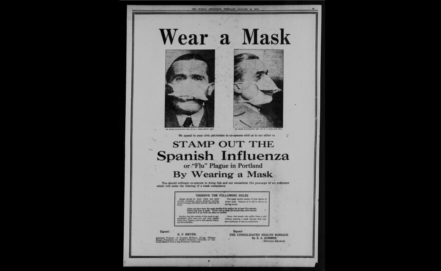 Wear a Mask poster. 1919.