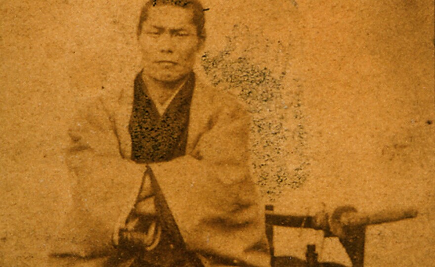 The Shinsengumi, the elite, young swordsmen of Japan's last shogun, are popular among Japan's history girls. Here is an 1868 picture of a commander of the Shinsengumi.