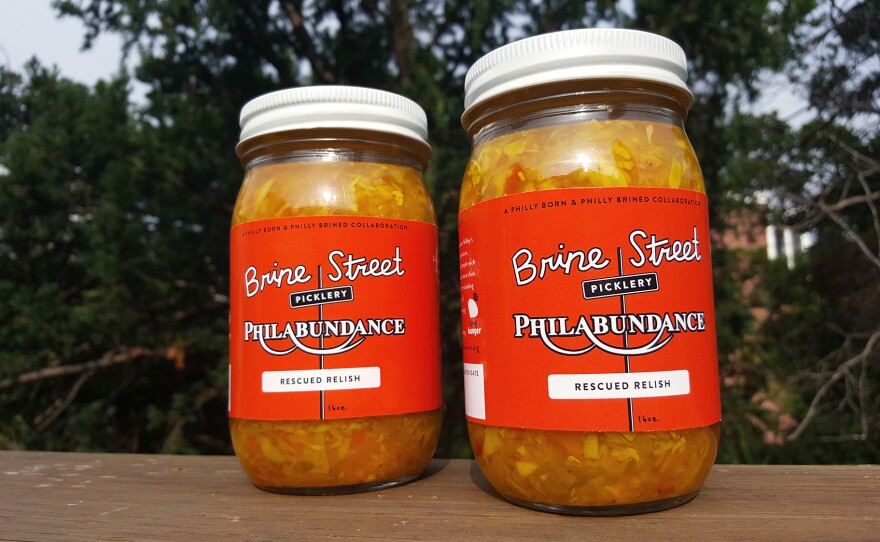 Rescued Relish is an anything-goes condiment made from excess produce that Philabundance, a Philadelphia anti-hunger organization, can't move. The relish is modeled on a Pennsylvania Dutch chowchow recipe — a tangy mix of sweet, spicy and sour flavors.