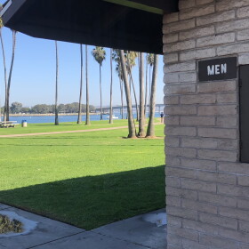 A bathroom in Mission Bay Park near Sunset Point is shown on Oct. 31, 2018.