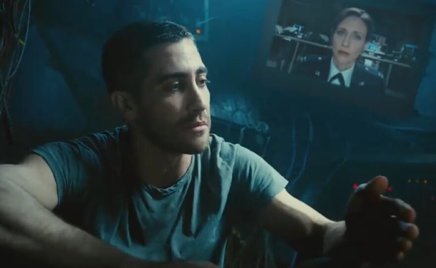 Jake Gyllenhaal in the upcoming film "Source Code."