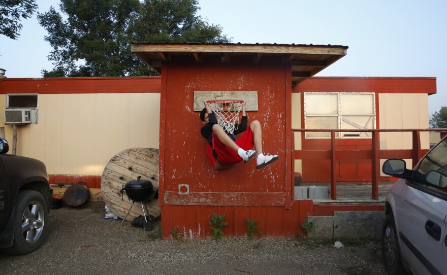 Angel has been practicing basketball all summer. He says he's prepared for tryouts. "Whether the coaches think that, that's up to them."