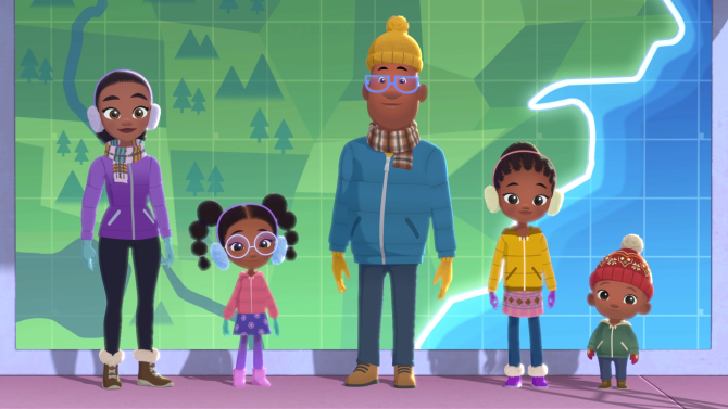The Hunter family in WEATHER HUNTERS