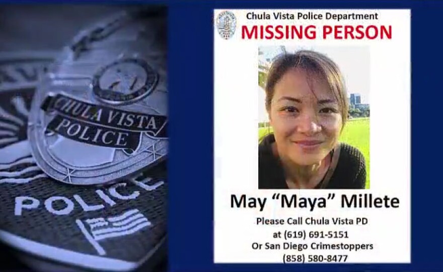 A missing poster of Maya Millete released by the Chula Vista Police Department, Feb. 5, 2021.