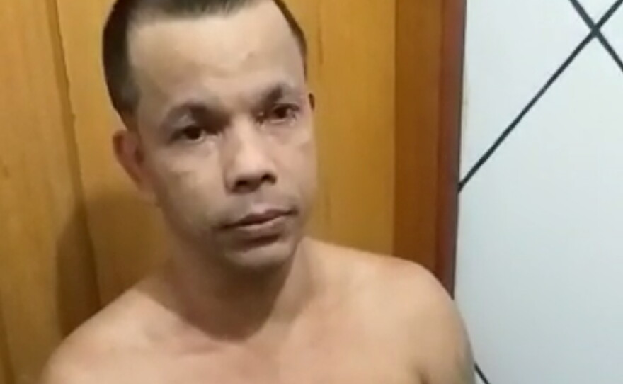 Clauvino da Silva was caught trying to slip out of a Rio de Janeiro prison complex Saturday, disguised as a woman.