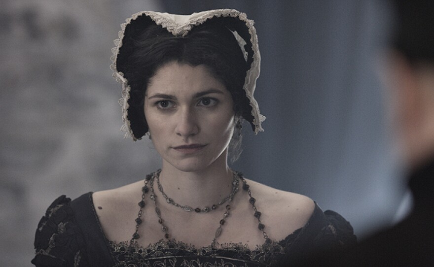 Audrey L'Ebrellec as Mary Queen of Scots. She reigned over Scotland from 1542 to 1567.