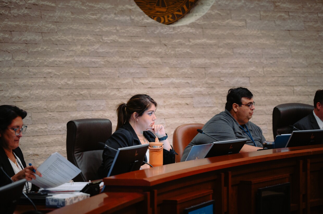 Chula Vista Councilmember Andrea Cardenas attends a city council meeting, Sept. 19, 2023.