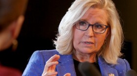 Former Republican Representative Liz Cheney talks about her new book, "Oath and Honor: A Memoir and a Warning," with NPR's Leila Fadel Friday during her interview for Morning Edition.
