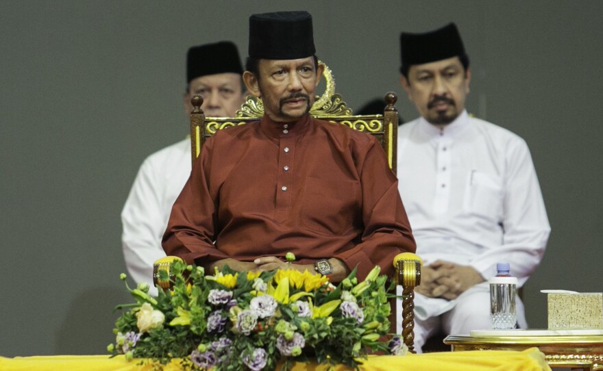 Brunei's Sultan Hassanal Bolkiah attends an event on Wednesday.