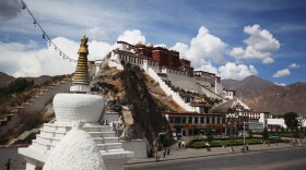 Clouds move over the Potala Palace in Tibet's Lhasa prefecture.