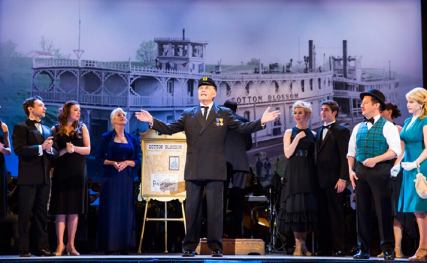 All aboard opening night of the New York Philharmonic’s production of Kern & Hammerstein’s "Show Boat!" Emmy-nominated funny man Fred Willard (center stage) portrays Cap’n Andy, overseer of the titular show boat, the Cotton Blossom.