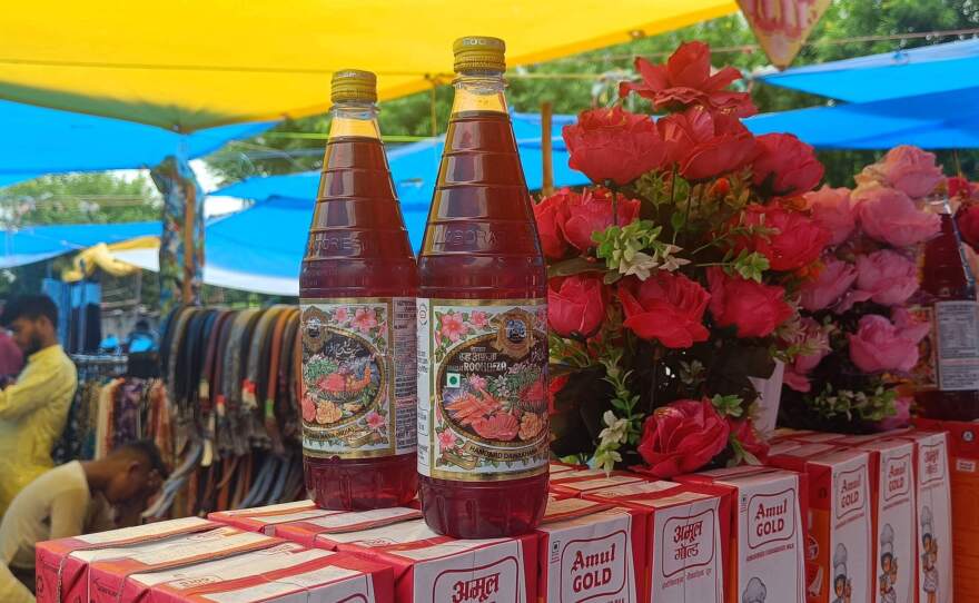 Roof Afza has been South Asia's go-to summer beverage for over a century. The crimson liquid is commonly sold in bottles as a syrup to be diluted with milk or water.