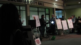 Rally outside Encinitas city hall, Nov 9th 2011