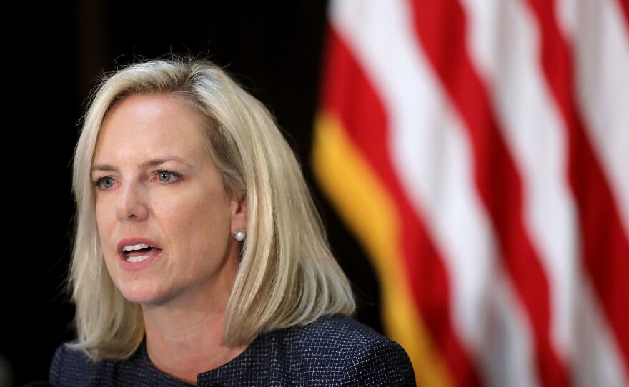 Homeland Security Secretary Kirstjen Nielsen said a proposed rule being submitted for public comment is designed to ensure that immigrants "are not likely to become burdens on American taxpayers."