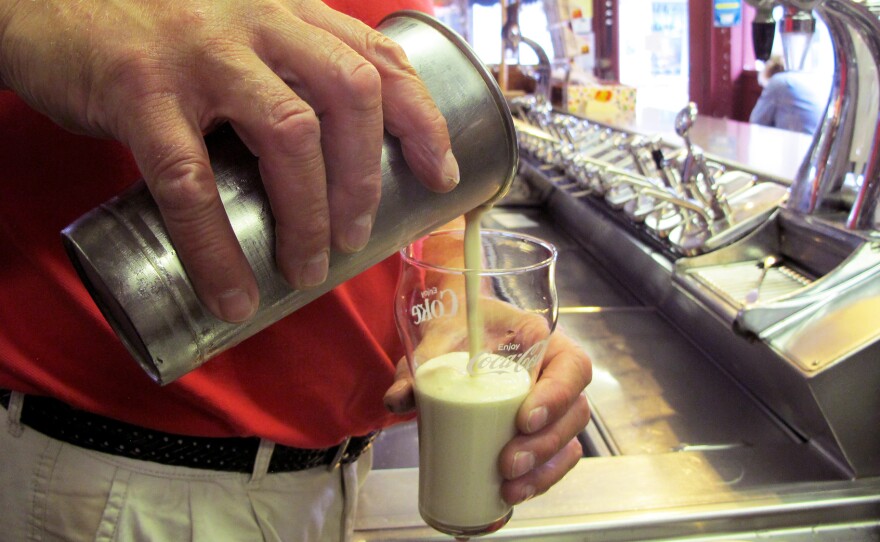 The coffee cabinet is a Rhode Island staple. It's an ice cream beverage dating back to the World War II era. The ingredient list is pretty simple: It's just coffee syrup, ice cream and milk.