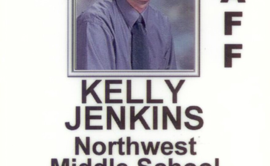 Kelly Jenkins' school ID before she transitioned. For years, Jenkins presented as a man during the day and as a woman on her free time.