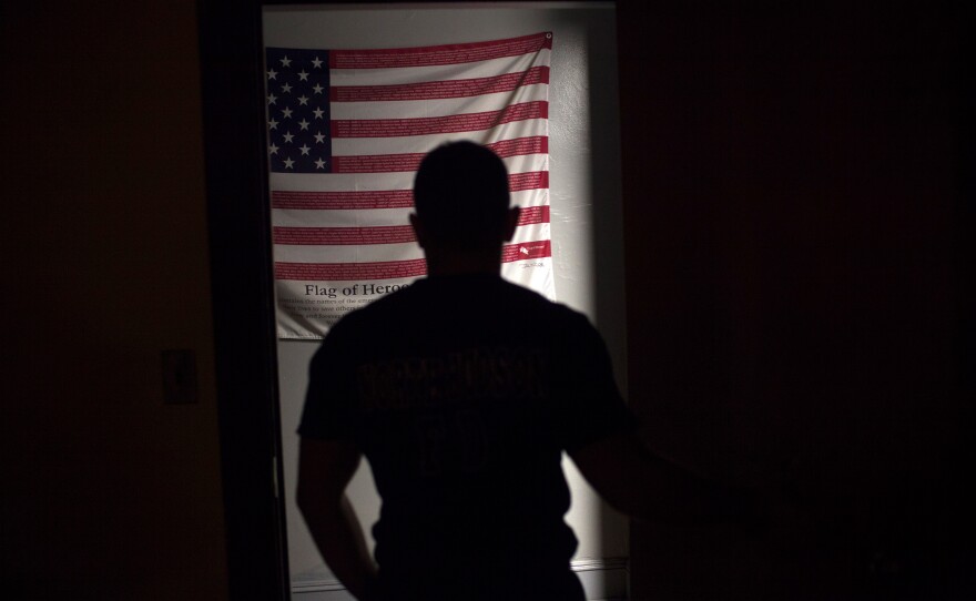 Firefighter Mizinski was in the first group of veterans hired in 2012 by North Hudson Regional Fire and Rescue. Many vets say after the military, they're still looking for a career with a sense of public service.